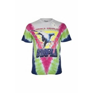 Staple World Renown Pigeon Brand Mens Tie‎ Dye T Shirt 1905C5464, Size L, NWT